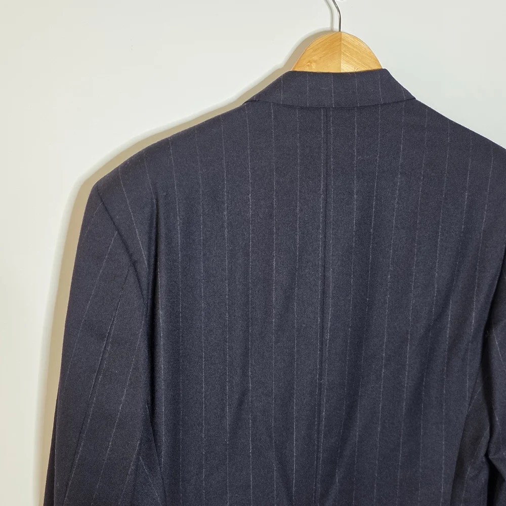 Valentino Vintage Blue Men's Pinstripe Blazer **Size Not marked Great Condition